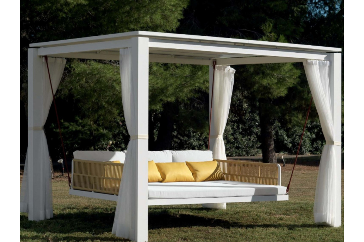 Cama tumbona columpio modelo Arena para la terraza o el jardín de Arkimueble