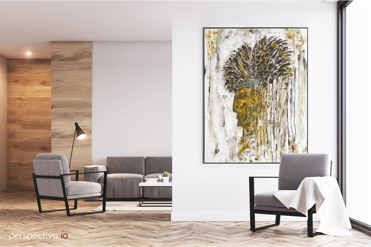 Cuadro Figurativo retrato Awan P3359 Perspectiva 10