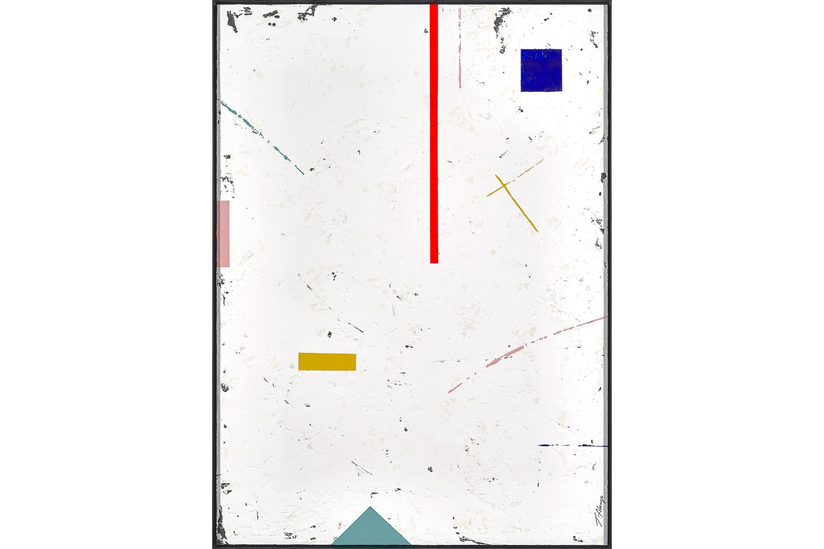 Cuadro abstracto lienzo Amaranta 01 P4196 Perspectiva 10