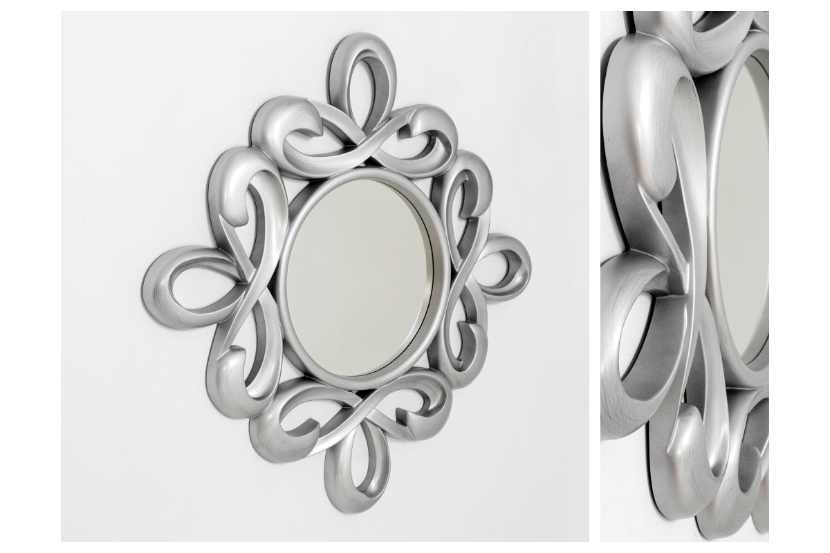 Espejo de decoración resina plata referencia 5004-3 de la firma Gdeco en Valencia