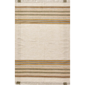 Alfombra hecha a mano modelo Kilim basic lines de la firma Kuatro Carpets
