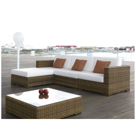Sofá con chaiselongue de jardín modelo Dakar 136 de la firma Arkimueble