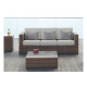Sofá de tres plazas de jardín modelo Dakar 142 de la firma Arkimueble