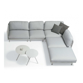 Sofá de rincón modular de jardín para exterior modelo Siena de la firma Arkimueble