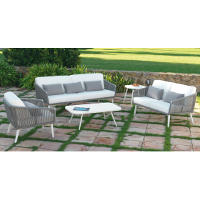 Sofá modelo Siena 213 para jardín y terraza de Arkimueble cuerda 01