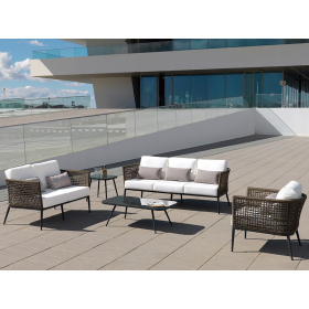 Sofá modelo Roma 122 para jardín y terraza de Arkimueble cuerda 03
