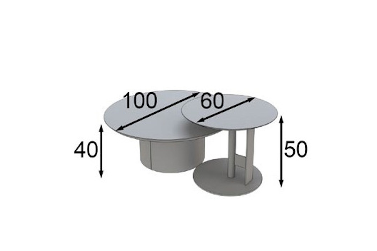 Mesa centro Hyro Set|Franco Furniture