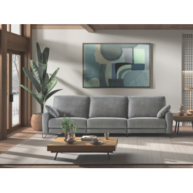 Sofá moderno modelo Olga con diseño elegante y asientos de relax eléctricos de Pedro Ortiz