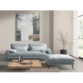 Sofá moderno modelo Dallas con asientos fijos con diseño minimalista de Pedro Ortiz