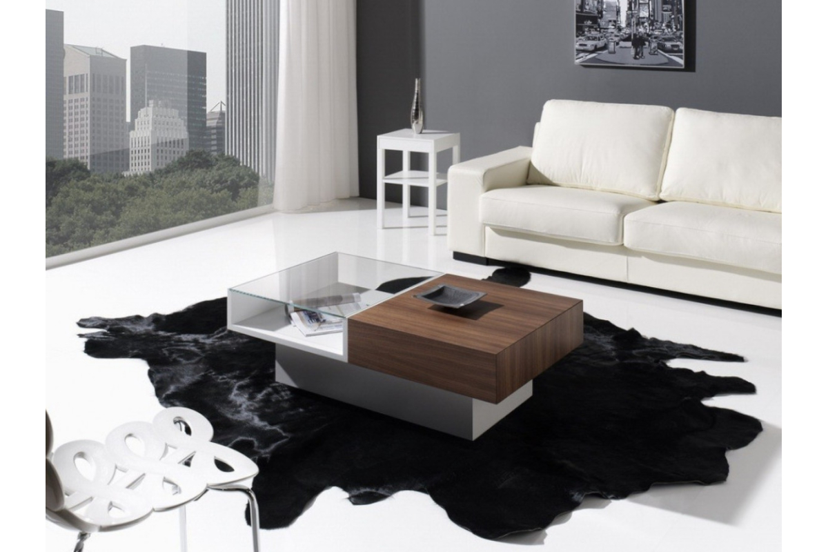 Mesa de centro con cajones modelo Box de Indesan
