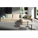 Sofá con chaiselongue con diseño moderno modelo Firenze y asientos fijos de Eneas by Xirivella