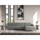 Sofá con chaiselongue moderno modelo Reims con diseño minimalista con asientos de relax eléctricos de Eneas by Xirivella