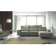 Sofá chaiselongue moderno modelo Rivera con diseño minimalista con asientos de relax eléctricos de Eneas by Xirivella
