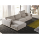 Sofá con chaiselongue moderno modelo Tokio con asientos fijos de Afos Sofás