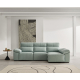 Sofá chaiselongue con diseño moderno modelo Magú con asientos de relax eléctricos de Reyes Ordoñez