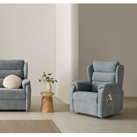 Sillón clásico Orejero de relax apertura motorizada o fijo modelo Rocco de Reyes Ordoñez