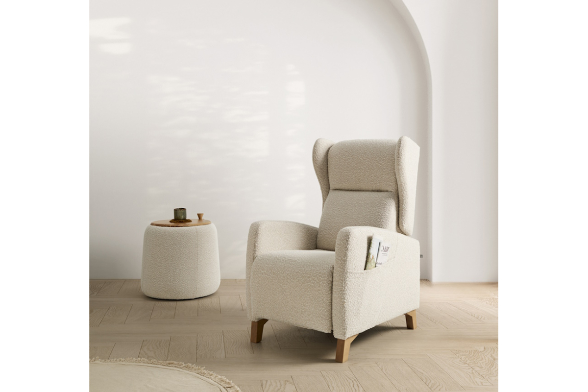 Sillón Orejero moderno de relax apertura manual o eléctrica modelo Aire de Reyes Ordoñez