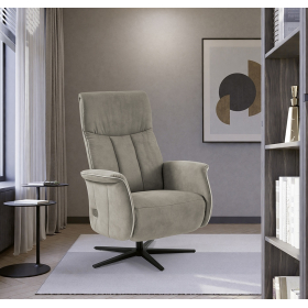 Sillón giratorio moderno de relax apertura manual o eléctrica modelo Gala con diseño minimalista de Mopal Tapizados