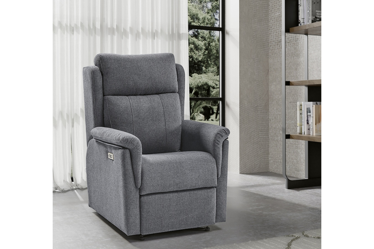 Sillón clásico de relax apertura manual o eléctrica modelo Roma de Mopal Tapizados