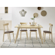 Mesa de cocina extensible moderna cristal modelo Nora de Velasco