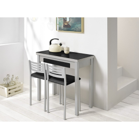 Mesa cocina de libro moderna cristal modelo Alba Libro de Cristal de Velasco