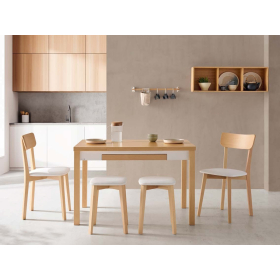 Mesa de cocina extensible moderna modelo Ibiza de Velasco