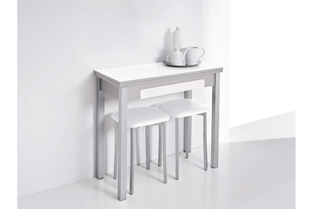 Mesa cocina libro aluminio laminado modelo Meri Libro de Velasco