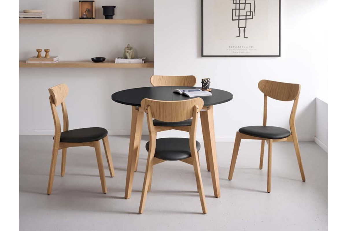Mesa cocina redonda extensible modelo Viena de Velasco