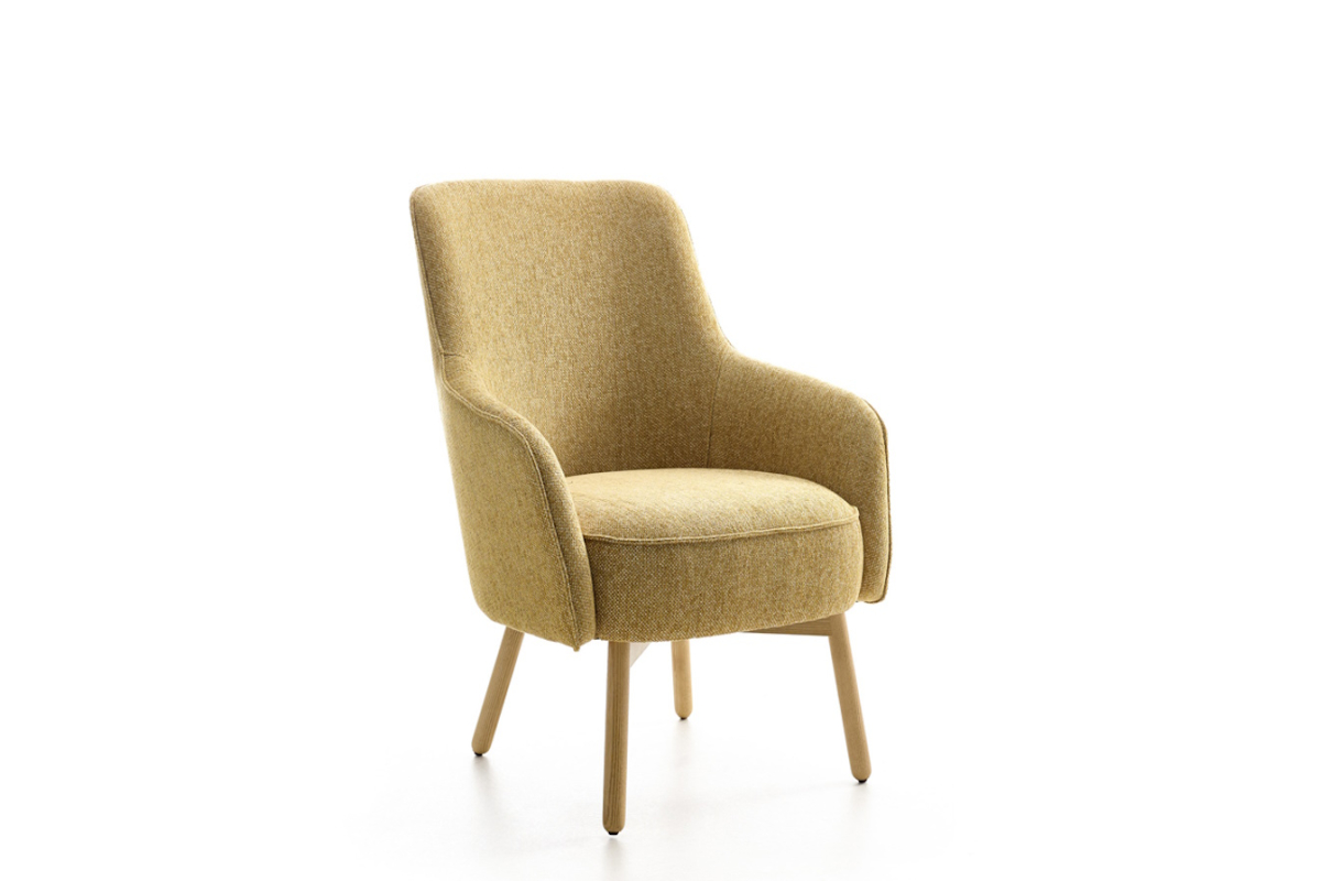 Sillón butaca con diseño moderno modelo Mate de Reyes Ordoñez