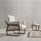Sillón butaca con diseño moderno modelo Gema Madera de Reyes Ordoñez