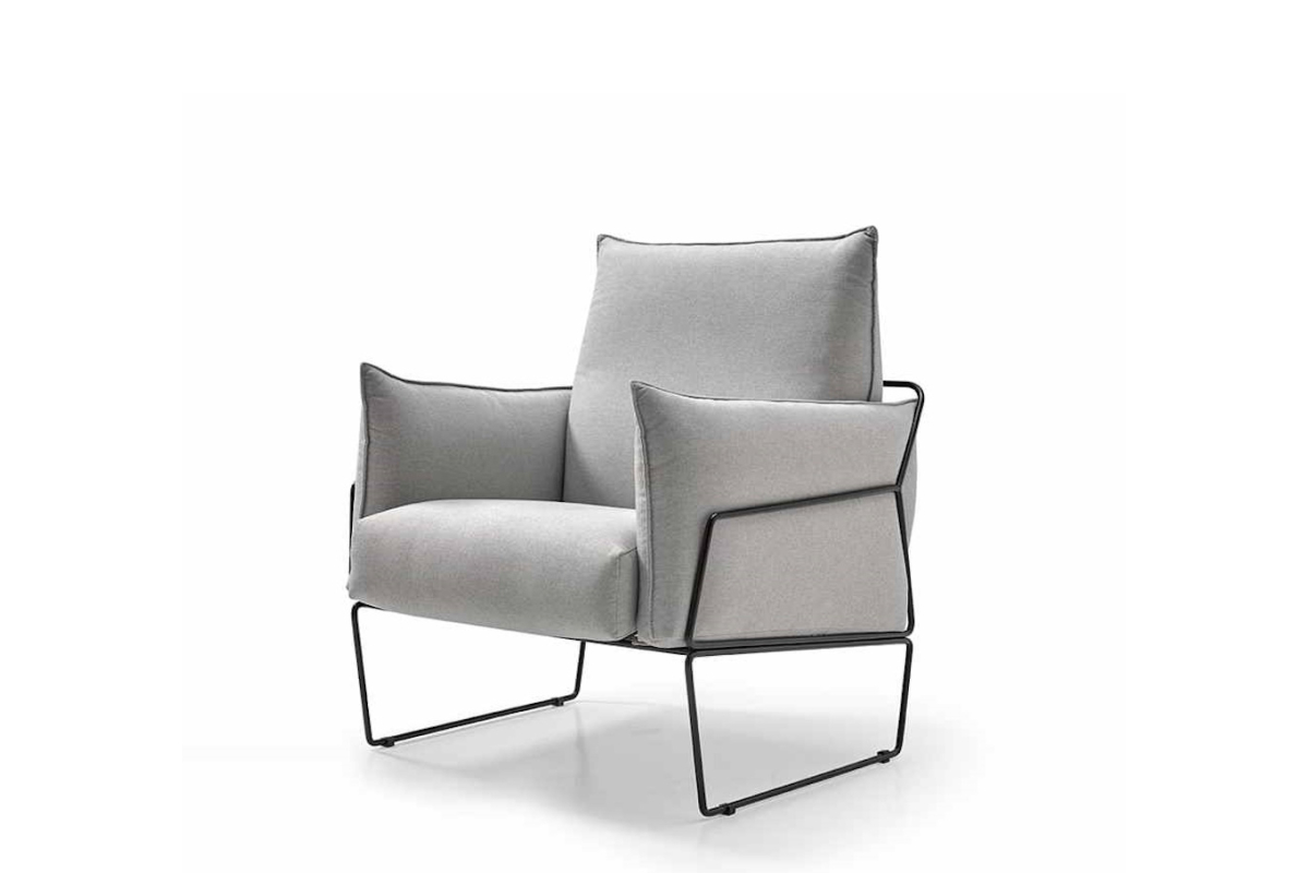 Sillón butaca con diseño moderno modelo Gema Metal de Reyes Ordoñez