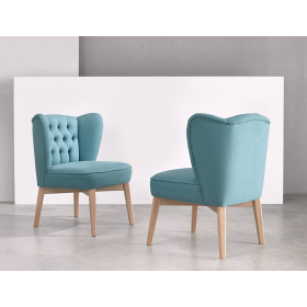 Sillón butaca clásica Orejero modelo Malik Capitoné o Lisa de Reyes Ordoñez