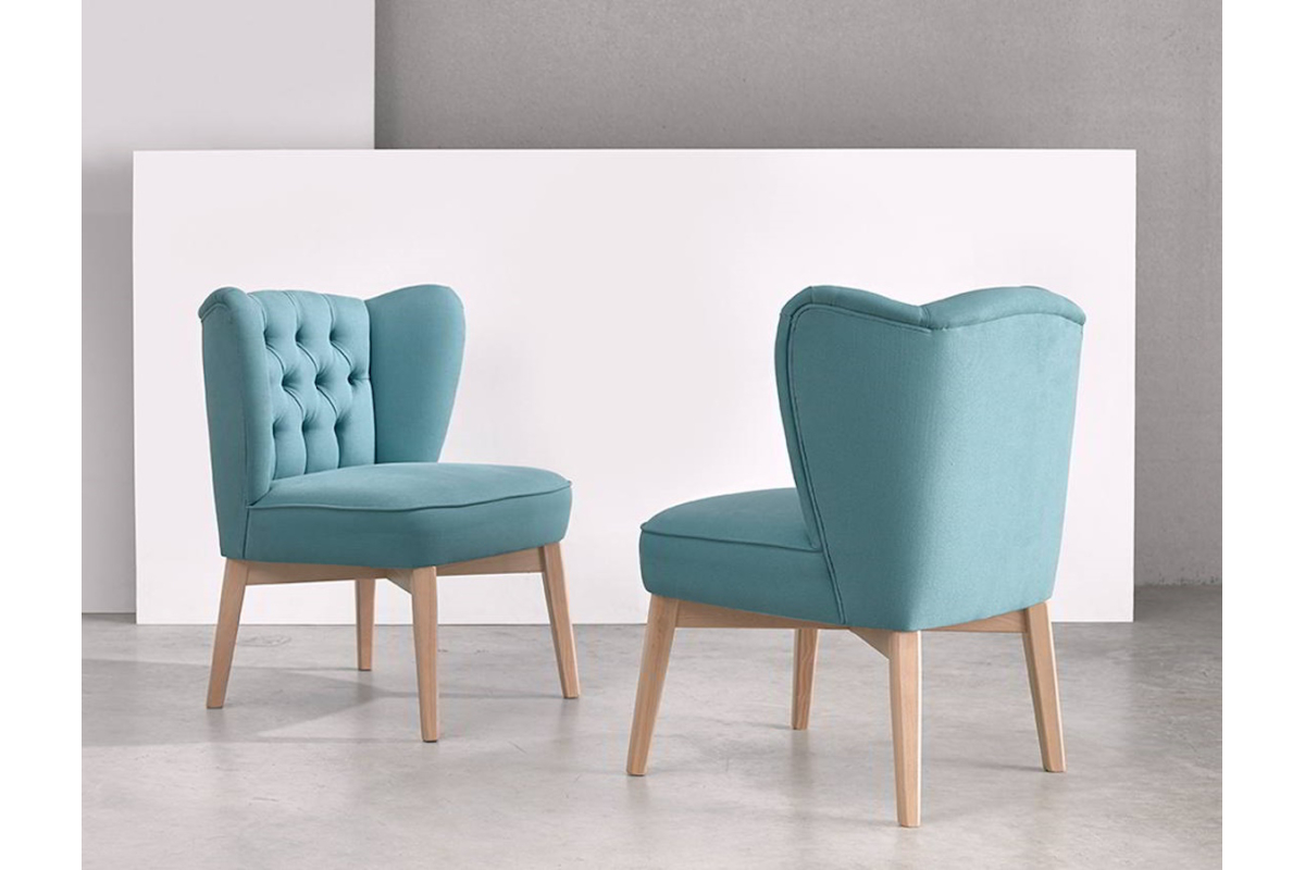 Sillón butaca clásica Orejero modelo Malik Capitoné o Lisa de Reyes Ordoñez