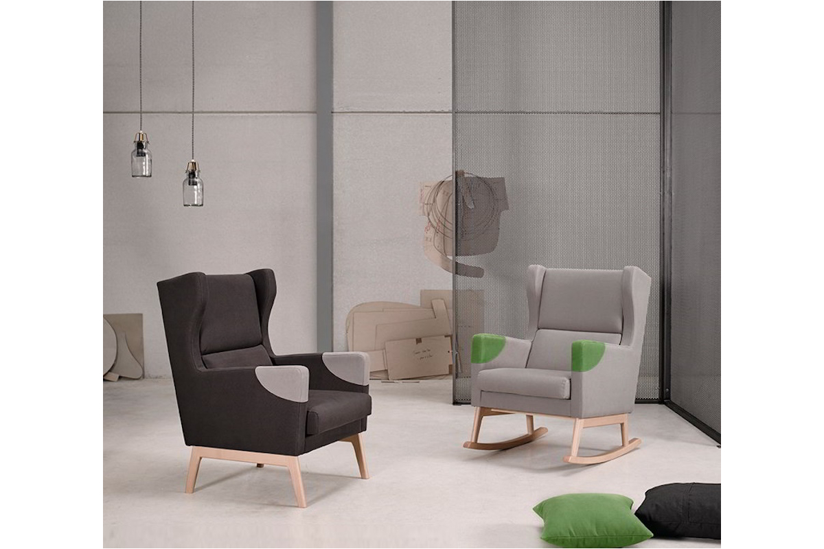 Sillón clásico balancín Orejero modelo Norik de Reyes Ordoñez