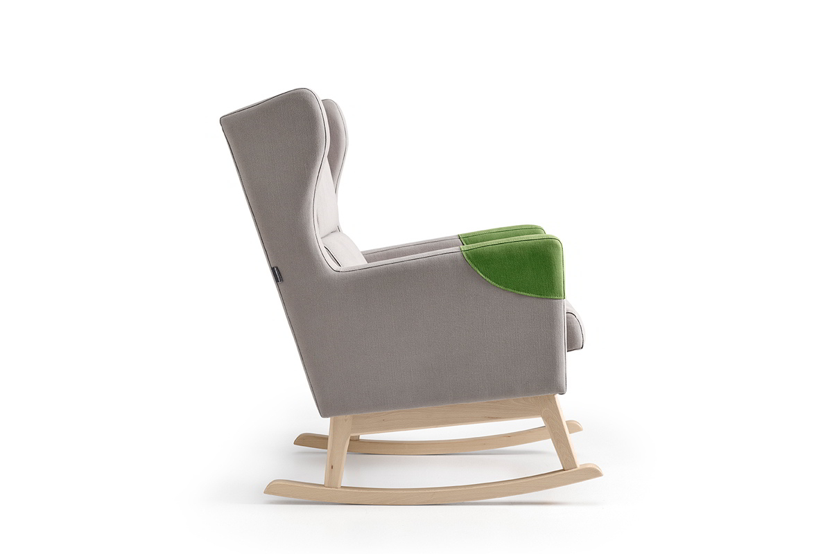 Sillón butaca balancín Orejero clásico modelo Norik de Reyes Ordoñez