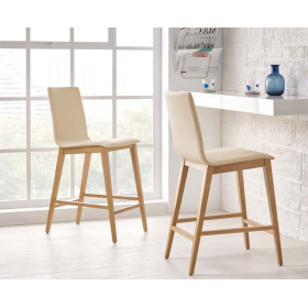 Taburete de cocina tapizado con diseño moderno modelo Sada de Velasco