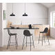 Taburete de cocina tapizado con diseño modelo Oslo de Velasco