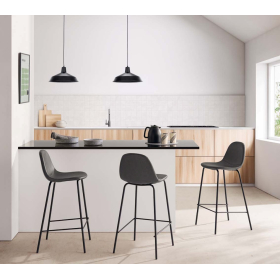 Taburete de cocina tapizado con diseño modelo Oslo de Velasco