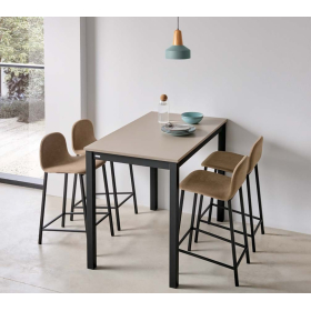 Taburete cocina tapizado con diseño moderno modelo Thor de Velasco