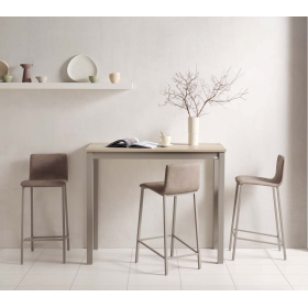 Taburete de cocina tapizado con diseño moderno modelo Zeus de Velasco