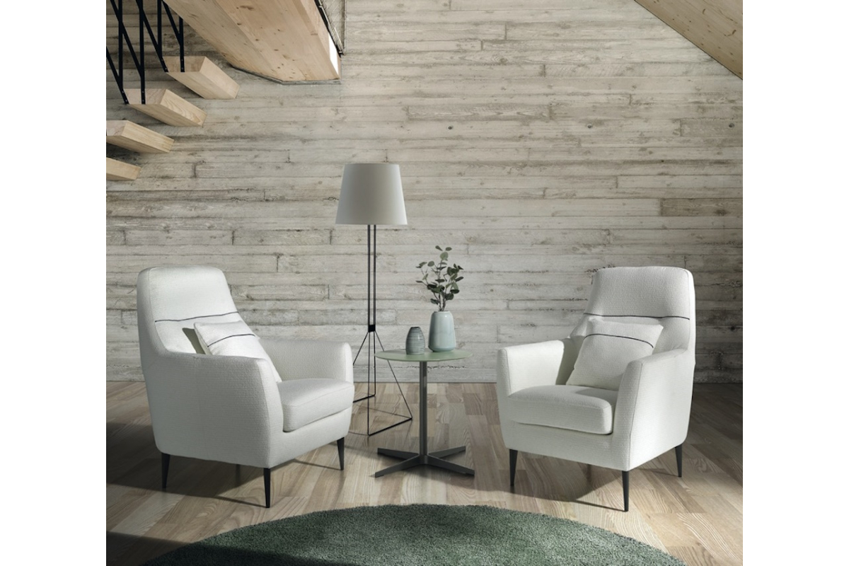 Sillón butaca con diseño moderno modelo Dublín de Eneas by Xirivella