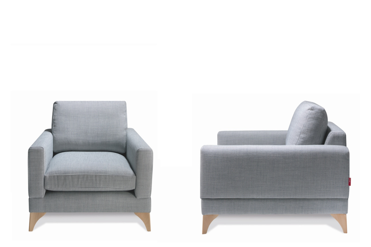 Sillón butaca con diseño moderno modelo Bruselas de Afos Sofás