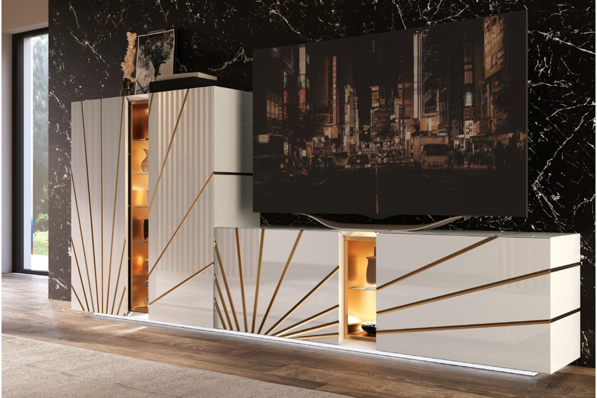 Mueble de comedor moderno Franco Furniture colección Golden 09