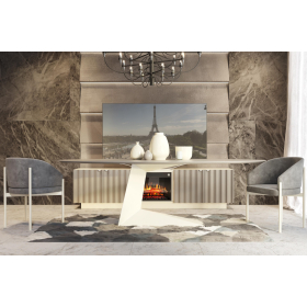 Mesa de comedor moderna Space con diseño elegante y minimalista de Franco Furniture colección Orion