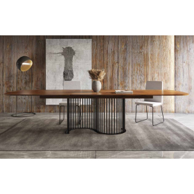 Mesa de comedor extensible moderna Nilo con diseño elegante y minimalista Tadel Grup