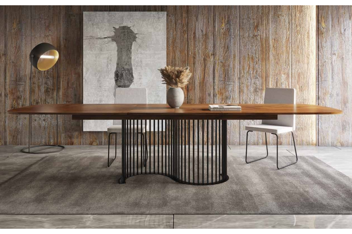 Mesa de comedor extensible moderna Nilo con diseño elegante y minimalista Tadel Grup
