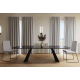 Mesa de comedor moderna Celia tapa de porcelánico con diseño elegante y minimalista Tadel Grup