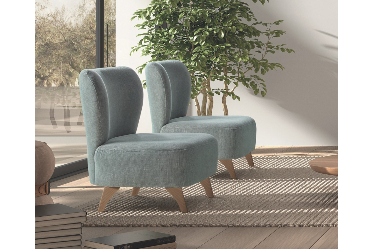 Sillón butaca con diseño moderno modelo Gamma de Pedro Ortiz