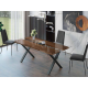 Mesa de comedor tapa de cristal moderna modelo Paula con diseño minimalista Tadel Grup