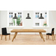 Mesa de comedor extensible moderna modelo Carla-Madera con diseño minimalista Tadel Grup